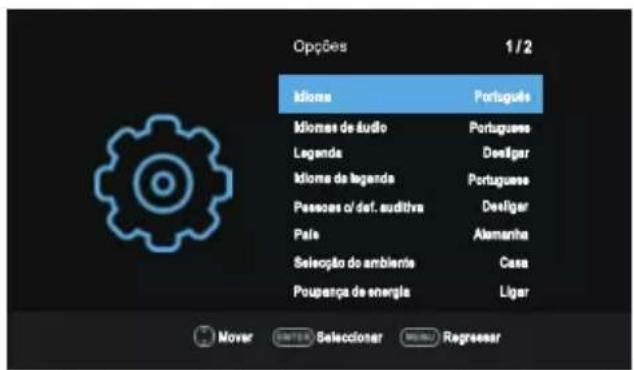 OK OTV 32H-5022C - Funcionamento do menu - 1
