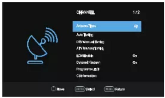 OK OTV 32H-5022C - Channel Menu - 1