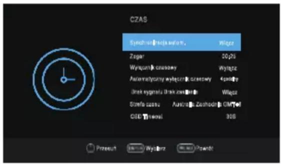 OK OTV 32H-5022C - Menu czasu - 1