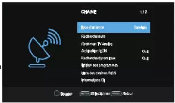 OK OTV 32H-5022C - Configuration du satellite - 1