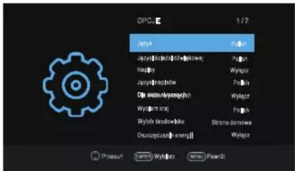 OK OTV 32H-5022C - Menu Opcji - 1