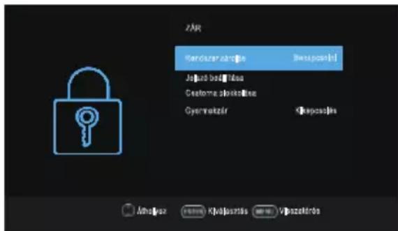 OK OTV 32H-5022C - Lock (Zárolás) Menü - 1
