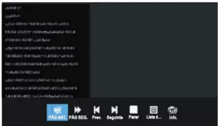 OK OTV 32H-5022C - Ao reproduzir ficheiros de Texto: - 1