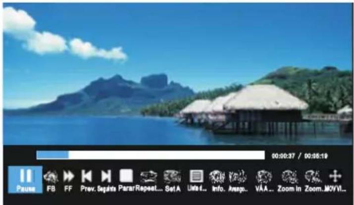 OK OTV 32H-5022C - Ao reproduzir ficheiros de Filme: - 1