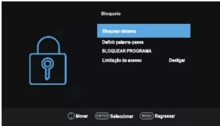 OK OTV 32H-5022C - Menu de bloqueio - 1