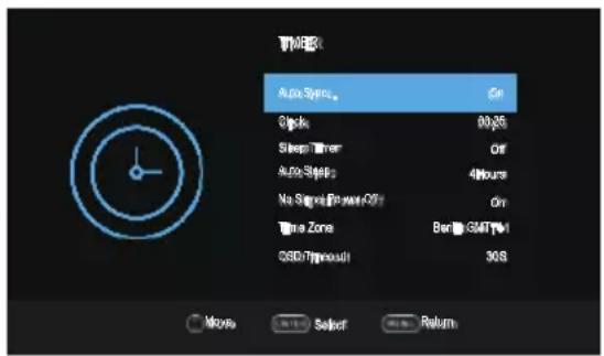 OK OTV 32H-5022C - Time Menu - 1