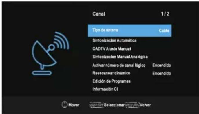OK OTV 32H-5022C - Operación del menú - 1