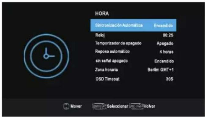 OK OTV 32H-5022C - Menú de HORA - 1