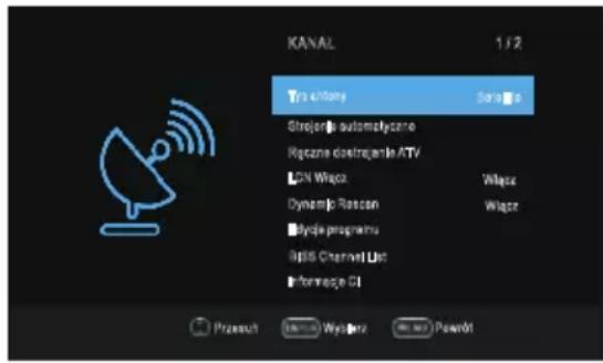 OK OTV 32H-5022C - Konfiguracja satelity - 1