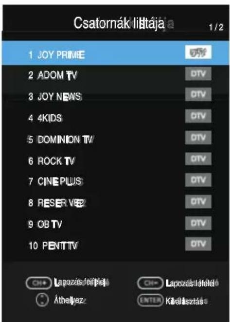 OK OTV 32H-5022C - Channel List (Csatornalista) - 1