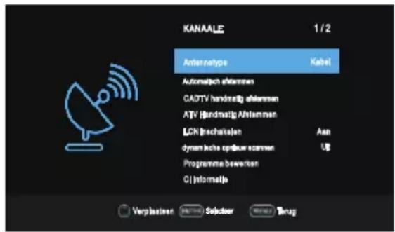 OK OTV 32H-5022C - Kanaal menu - 2