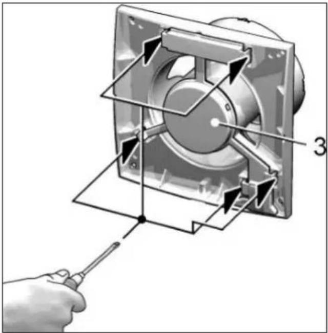 Maico ECA piano Standard - Removing cover, locking hook, motor cover - 1
