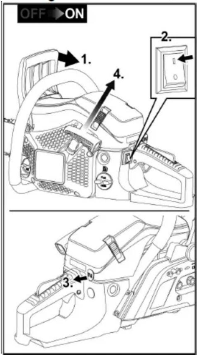 Fuxtec FX-KS255 - Arbete med motorsåg - 1