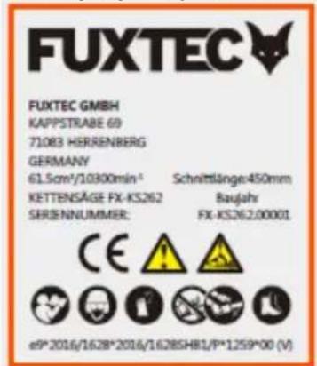 Fuxtec FX-KS255 - Symbole na pile łańcuch- owej - 8