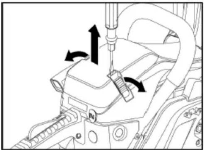 Fuxtec FX-KS255 - Limpiar el filtro de aire - 1