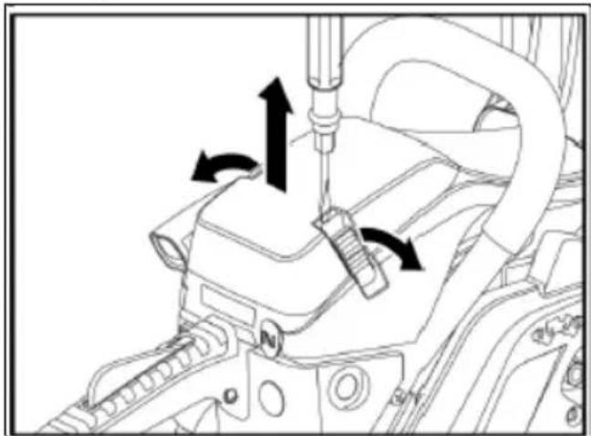 Fuxtec FX-KS255 - Nettoyer le filtre à air - 1