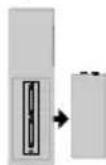 OK OTV 40GF-5023C - Installazione delle Batterie nel Telecomando - 1