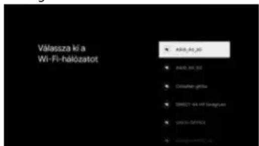 OK OTV 40GF-5023C - Wi-Fi-halózat kivalasztása - 1