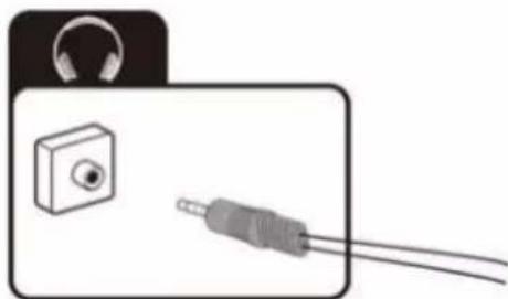 OK OTV 40GF-5023C - Fejhallgató csatlakoztatása - 1