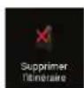 ALPINE KTX-NS01 - Supprimer l'itinéraire planifié - 1