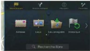 Nueur d'Azaire Rèchère reçérée i Presets Adresse Lieux Lieu en signature Histrainque Recherche libre