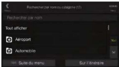 Recherche par nom ou catégorie (17) Recherche par nom Tout afficher Aéroport Automobile Suite du menu Sur l'itinéraire