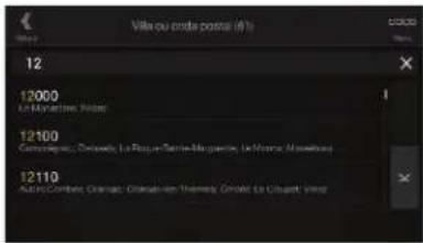 Ville ou enda postai (H) 12 12000 Le Myractine Plesse 12100 Carmagrapie, Ostenby, La Placure-Terme-Marguerie, Le Monte Moutouwe 12110 Autre Combes, Ostenby, Ostenay-Vien Themsy, Girolet La Chugart Veng