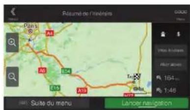 Récuné de l'investeurs Paris A1 A6 E15 A19 Trag Bux 164 1:48 Suite du menu Lancier navigation