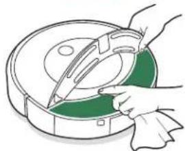 IROBOT Roomba Combo J9+ - Cleaning the full bin sensors Cleaning the charging contacts, sensors, Camera window and - 7