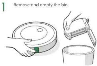 IROBOT Roomba Combo J5+ - Cleaning the Full Bin Sensors Cleaning the Edge-Sweeping BrushWashing the Bin - 1