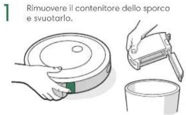 IROBOT Roomba Combo J5+ - Pulizia dei sensori contenitore dello sporco pieno - 1