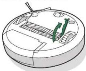 IROBOT Roomba Combo J5+ - Reinigen der zwei Gummibürsten für alle Böden - 1