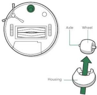 IROBOT Roomba Combo J5+ - Cleaning the Front Caster Wheel - 1