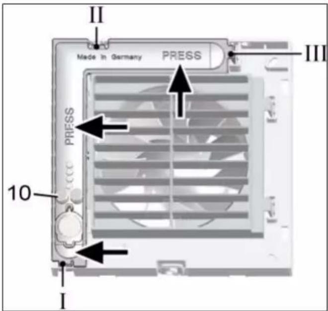 Maico ECA 100 ipro RC - ACHTUNG Kurzschlussgefahr und Gerätebeschädigung. Eindringende Feuchtigkeit bei falsch eingesetzter Elektronikabdeckung. - 1