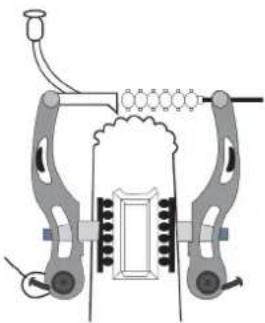 DENVER E-1000 - Réglage des freins V-Brake - 7