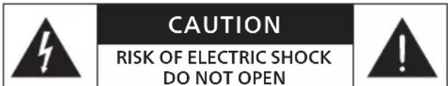 CAUTION RISK OF ELECTRIC SHOCK DO NOT OPEN