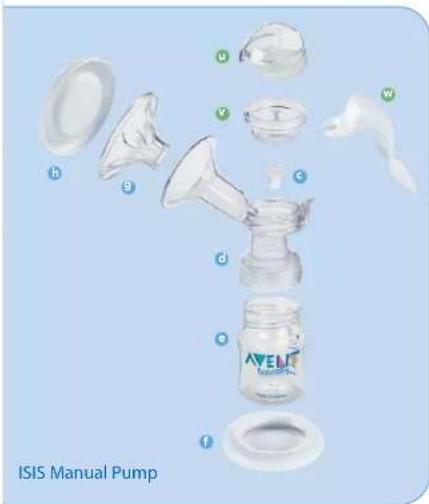 PHILIPS Avent SCF294 - ISIS™ Manual Pump – Parts Guide Assembling the ISI - 1