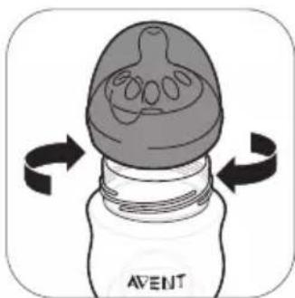 PHILIPS Avent SCF338 - Assembling the bottle - 4