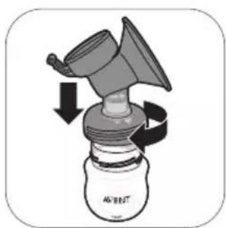 PHILIPS Avent SCF338 - De borstkolf monteren - 3