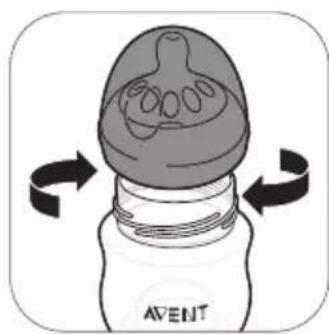 PHILIPS Avent SCF338 - De fles in elkaar zetten - 4