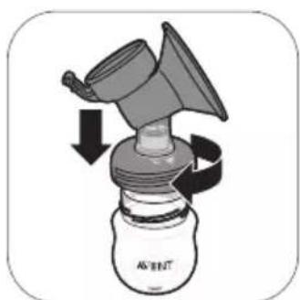 PHILIPS Avent SCF338 - Milchpumpe zusammensetzen - 3