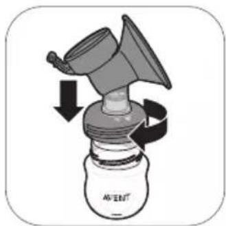PHILIPS Avent SCF338 - Assemblage du tire-lait - 3