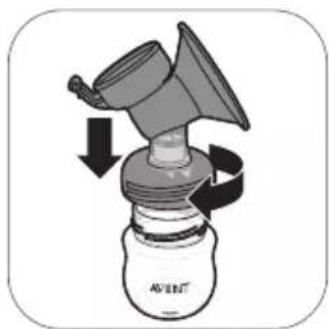 PHILIPS Avent SCF338 - Assemblaggio del tiralatte - 3