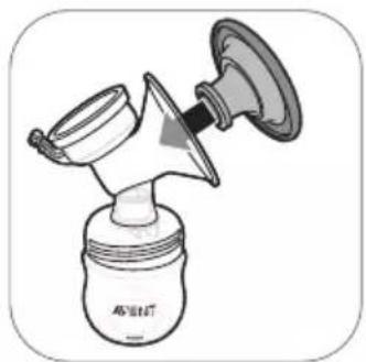 PHILIPS Avent SCF338 - Assemblage du tire-lait - 4