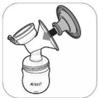 PHILIPS Avent SCF338 - Assemblaggio del tiralatte - 4
