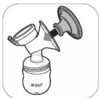 PHILIPS Avent SCF338 - Milchpumpe zusammensetzen - 4