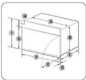 SAMSUNG NQ5B6753CAA - Dimensions requises pour l'installation (Ce produit est destiné aux produits à encastrer.) - 1