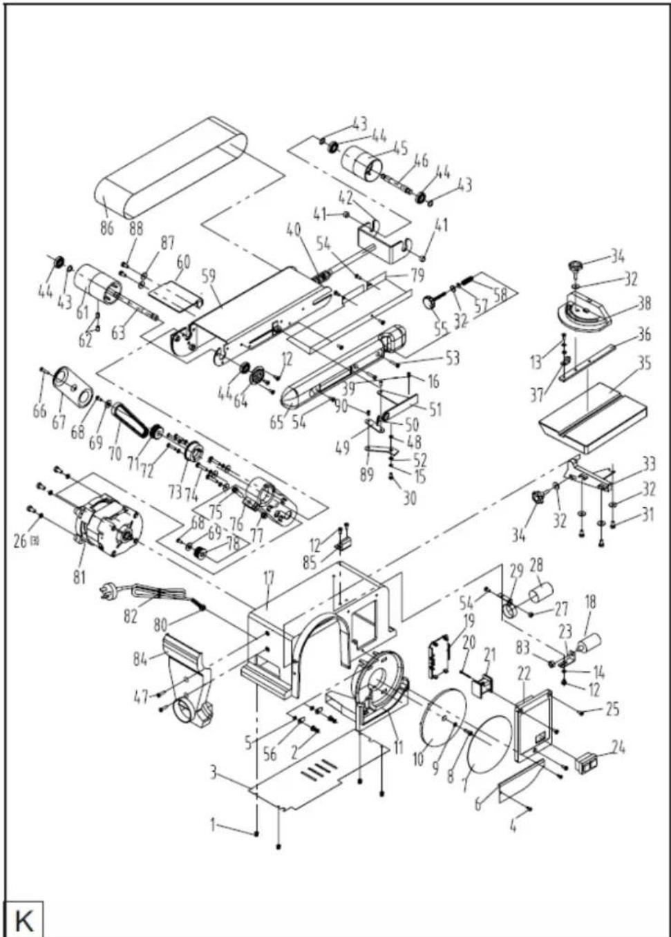 DEDRA DED7718 - DE Band- und Tellerschleifmaschine für Holzbearbeitun - 3