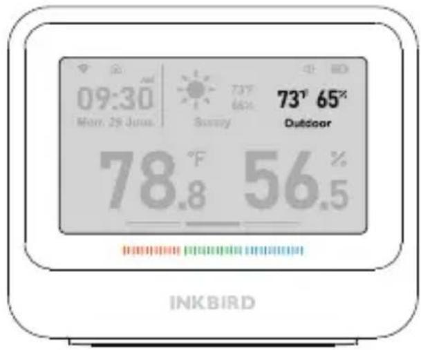 09:30 Mon. 29 Junus. 73°F 65% 73° 65° Outdoor 78.8 °F 56.5% INKBIRD
