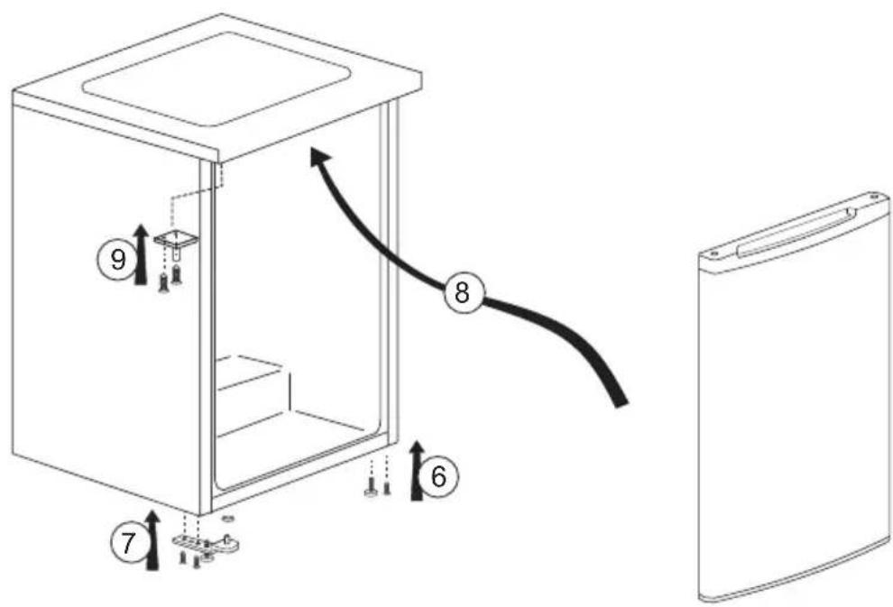 BEKO FS127340N - Перенавішування дверцят - 2